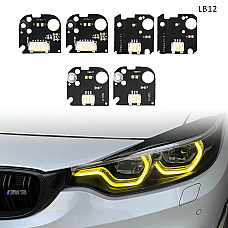 CSL Жълти ангелски очи DRL чип за BMW 3 F30 F31 2016-2019 с LED фарове - LB12 - Sellzone.bg CSL Жълти ангелски очи DRL чип за BMW 3 F30 F31 2016-2019 с LED фарове - LB12